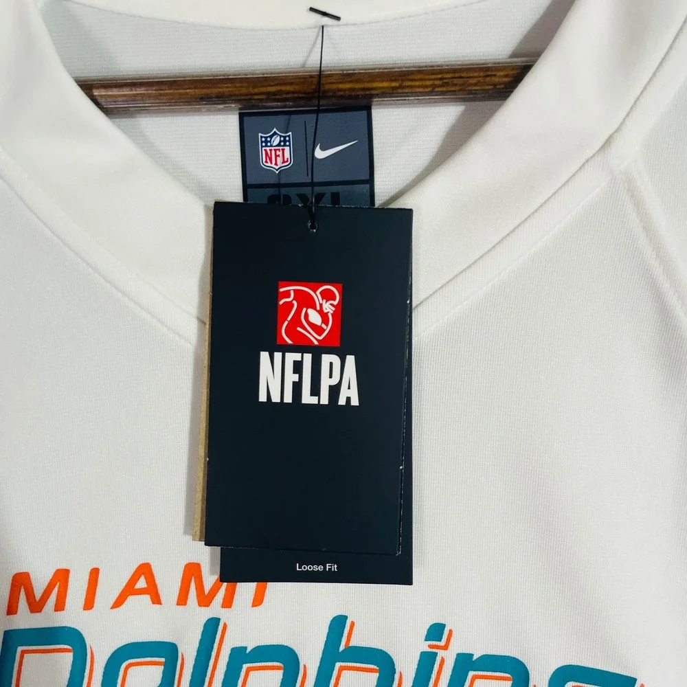 Miami Dolphins Nike Jersey Mens 3XL White NWT NFL On Field Tyreek Hill #10